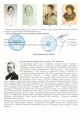 Кустодиев Борис Михайлович. Портрет девочки